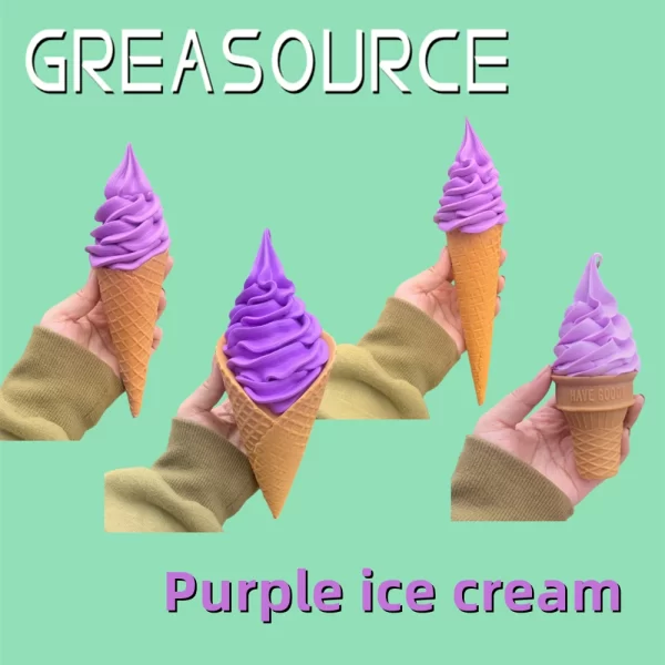 Purple Ice Cream Cone